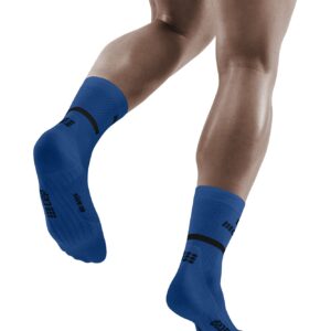 The Run Socks Mid Cut 4.0, Blue, Men, IV