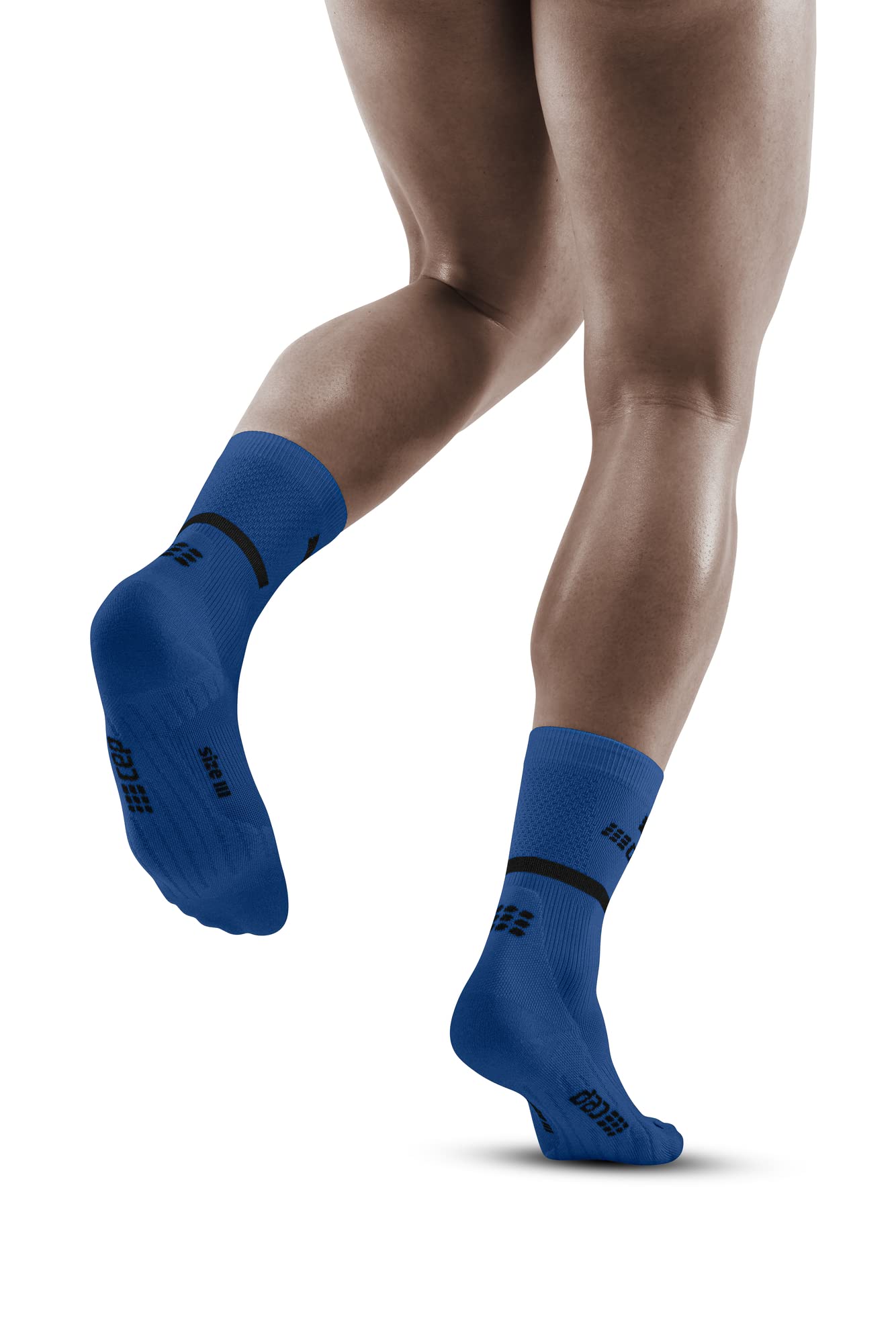 The Run Socks Mid Cut 4.0, Blue, Men, IV