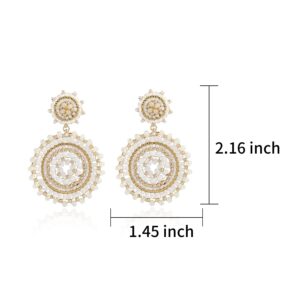 Elegance 11 Designs White Beaded Earrings For Women Boho Statement Western Bead Country Summer Beach Dangle Handmade Earrings Jewelry