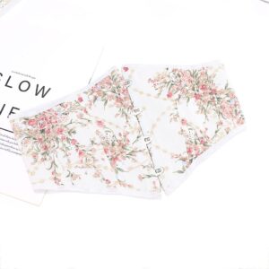 Asooll Lace up Corset Belts Bustier Floral Printed Wide Underbust Corset Belt Costume Clothing Dress Waist Belts for Women