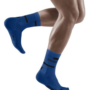 The Run Socks Mid Cut 4.0, Blue, Men, IV