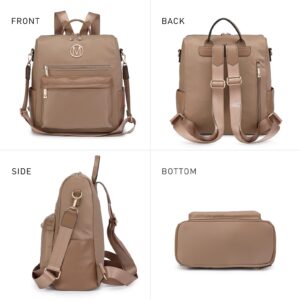 MKP COLLECTION Women Nylon Backpack Purse Convertible Large Ladies Designer Rucksack Travel Shoulder Bags Handbag 2PCS