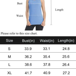 MAGCOMSEN Sleeveless Tops for Women Running Tank Tops for Women Dry Fit Shirts Summer Shirts Womens Tank Tops Gym Tank Tops Yoga Tops Women