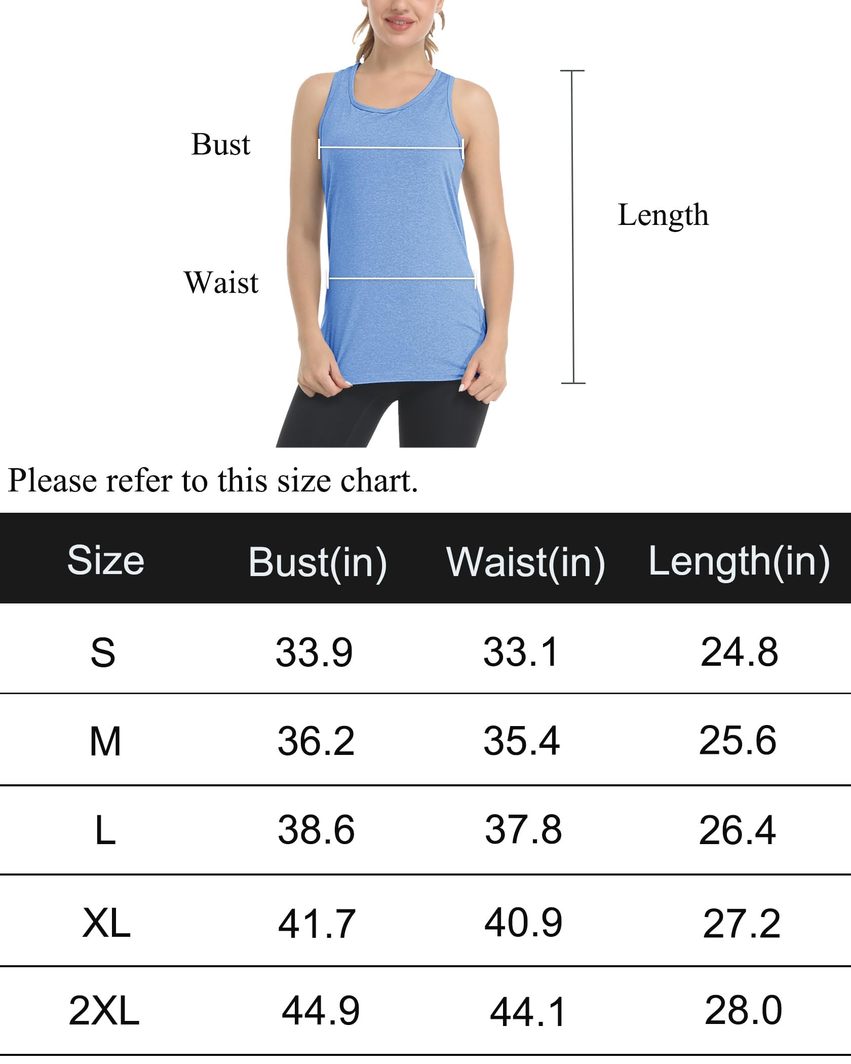 MAGCOMSEN Sleeveless Tops for Women Running Tank Tops for Women Dry Fit Shirts Summer Shirts Womens Tank Tops Gym Tank Tops Yoga Tops Women