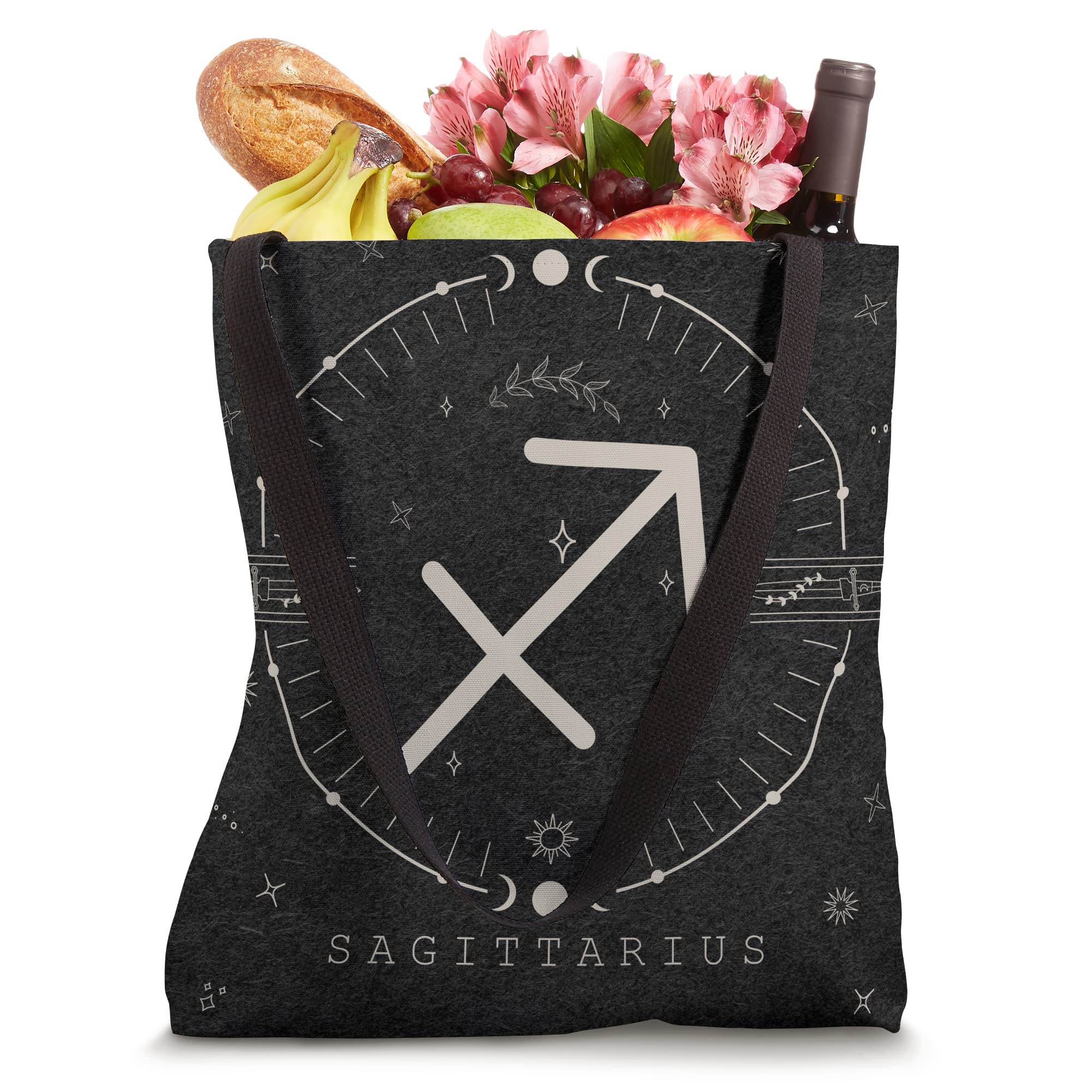 Aesthetic Sagittarius Zodiac Sign Astrologic Stars Celestial Tote Bag