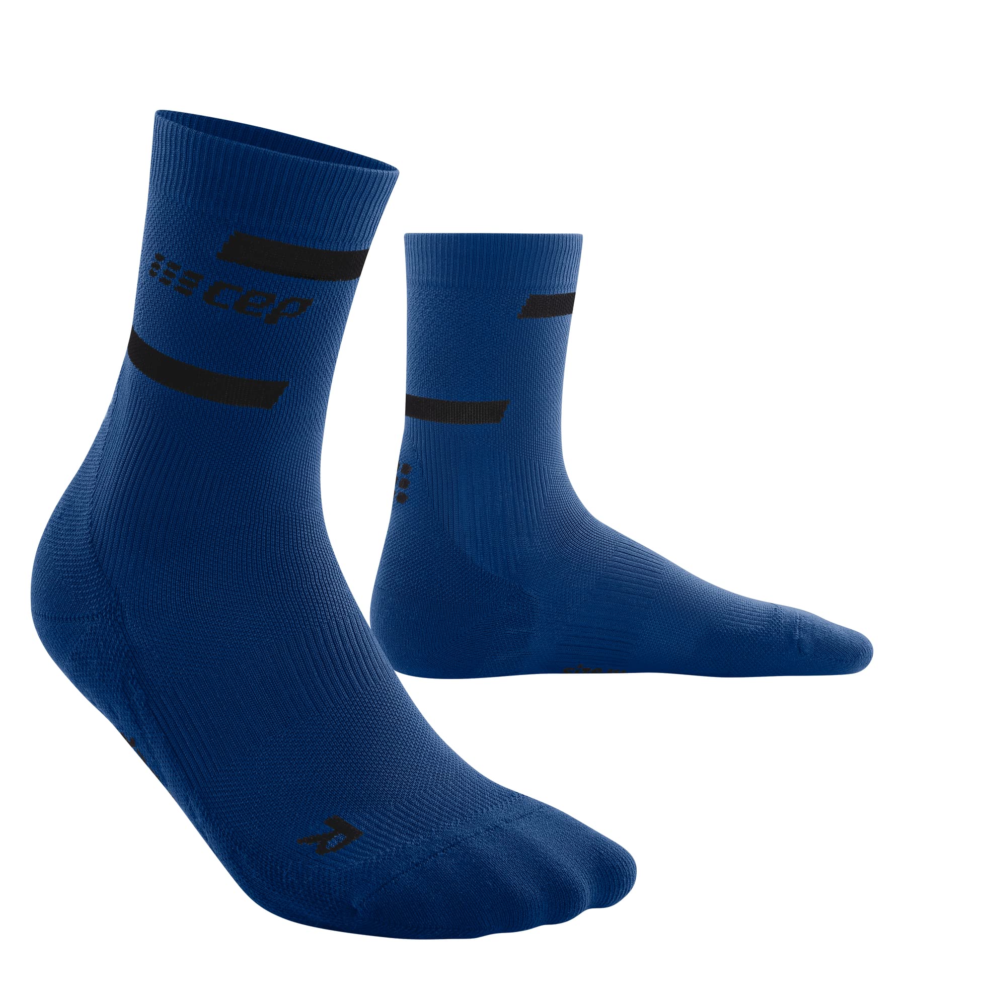 The Run Socks Mid Cut 4.0, Blue, Men, IV