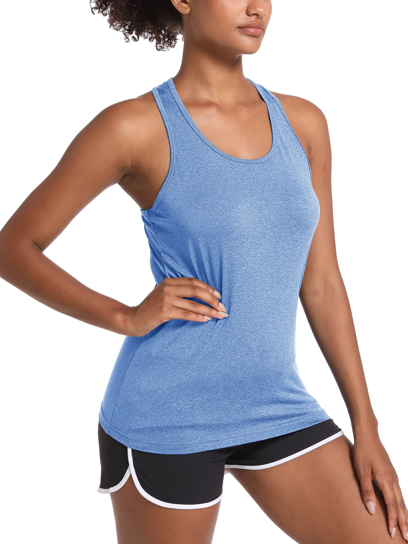 MAGCOMSEN Sleeveless Tops for Women Running Tank Tops for Women Dry Fit Shirts Summer Shirts Womens Tank Tops Gym Tank Tops Yoga Tops Women