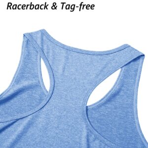 MAGCOMSEN Sleeveless Tops for Women Running Tank Tops for Women Dry Fit Shirts Summer Shirts Womens Tank Tops Gym Tank Tops Yoga Tops Women