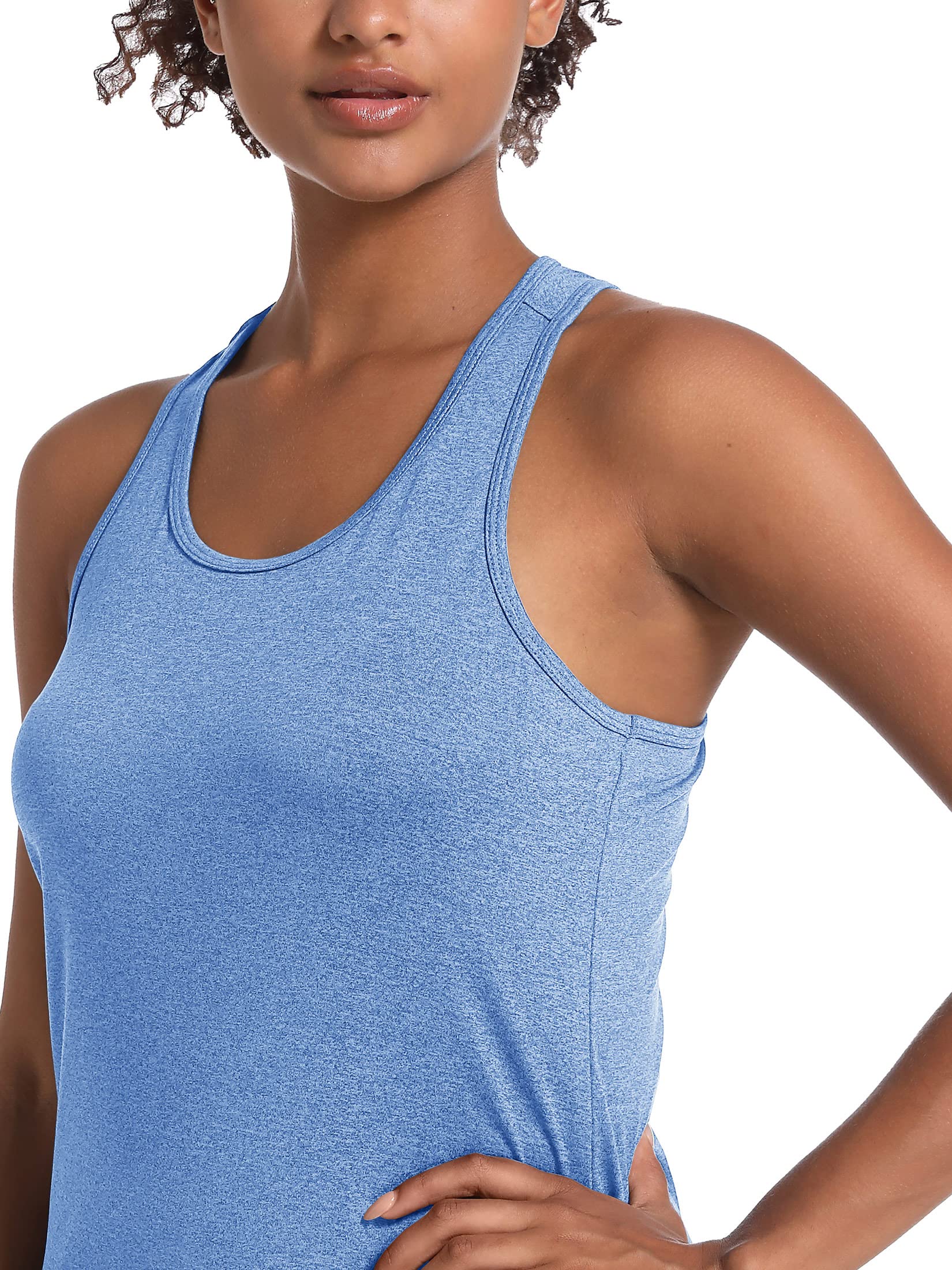 MAGCOMSEN Sleeveless Tops for Women Running Tank Tops for Women Dry Fit Shirts Summer Shirts Womens Tank Tops Gym Tank Tops Yoga Tops Women