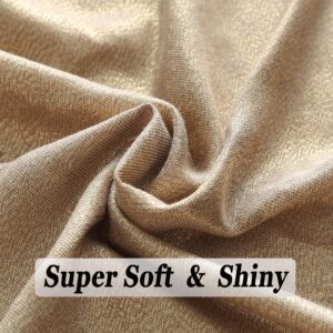 vimate Glitter Evening Shawl Wrap, Soft Gold Pashmina Bridal Dressy Shawls and Wraps for Women Wedding Dresses (US-Gold)