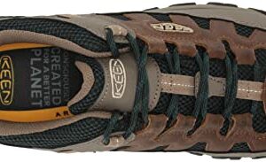 KEEN Women's Targhee Vent Low Height Breathable Hiking Shoes, Timberwolf/Sea Moss, 8.5