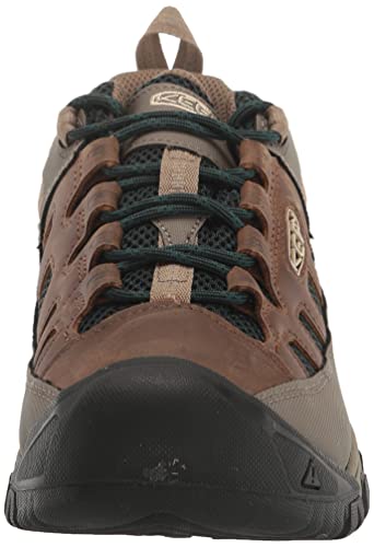 KEEN Women's Targhee Vent Low Height Breathable Hiking Shoes, Timberwolf/Sea Moss, 8.5