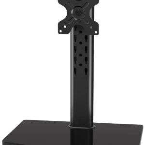 MOUNT PRO Single Monitor Stand Fits Max 32 inch Computer Screen, Free-Standing Monitor Desk Stand, Monitor Mount with Height Adjustable, Swivel, Tilt, Rotation, VESA Monitor Stand 100x100