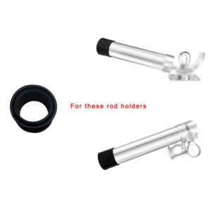 SEADEAR Rubber Fishing Rod Holder Tube Insert Protector, Rod Holder Insert Protector Fishing Rod Holder Tackle Cap Insert Rod with Cap Protectors Rod Holder Insert Fishing Tools