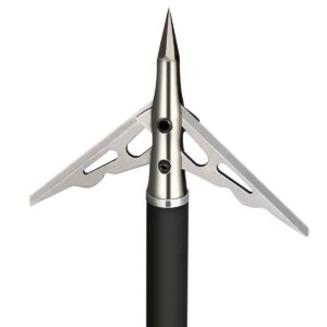 maxone 6 pack mechanical broadhead, 2 blade broadhead, hunting broadhead 100grain, 2" cutting archery broadhead reusable for compound bow hunting