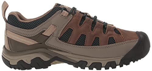 KEEN Women's Targhee Vent Low Height Breathable Hiking Shoes, Timberwolf/Sea Moss, 8.5