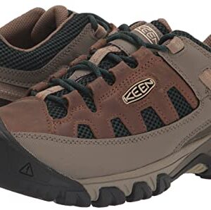 KEEN Women's Targhee Vent Low Height Breathable Hiking Shoes, Timberwolf/Sea Moss, 8.5