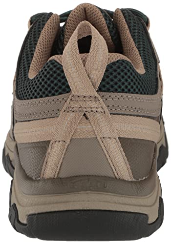 KEEN Women's Targhee Vent Low Height Breathable Hiking Shoes, Timberwolf/Sea Moss, 8.5