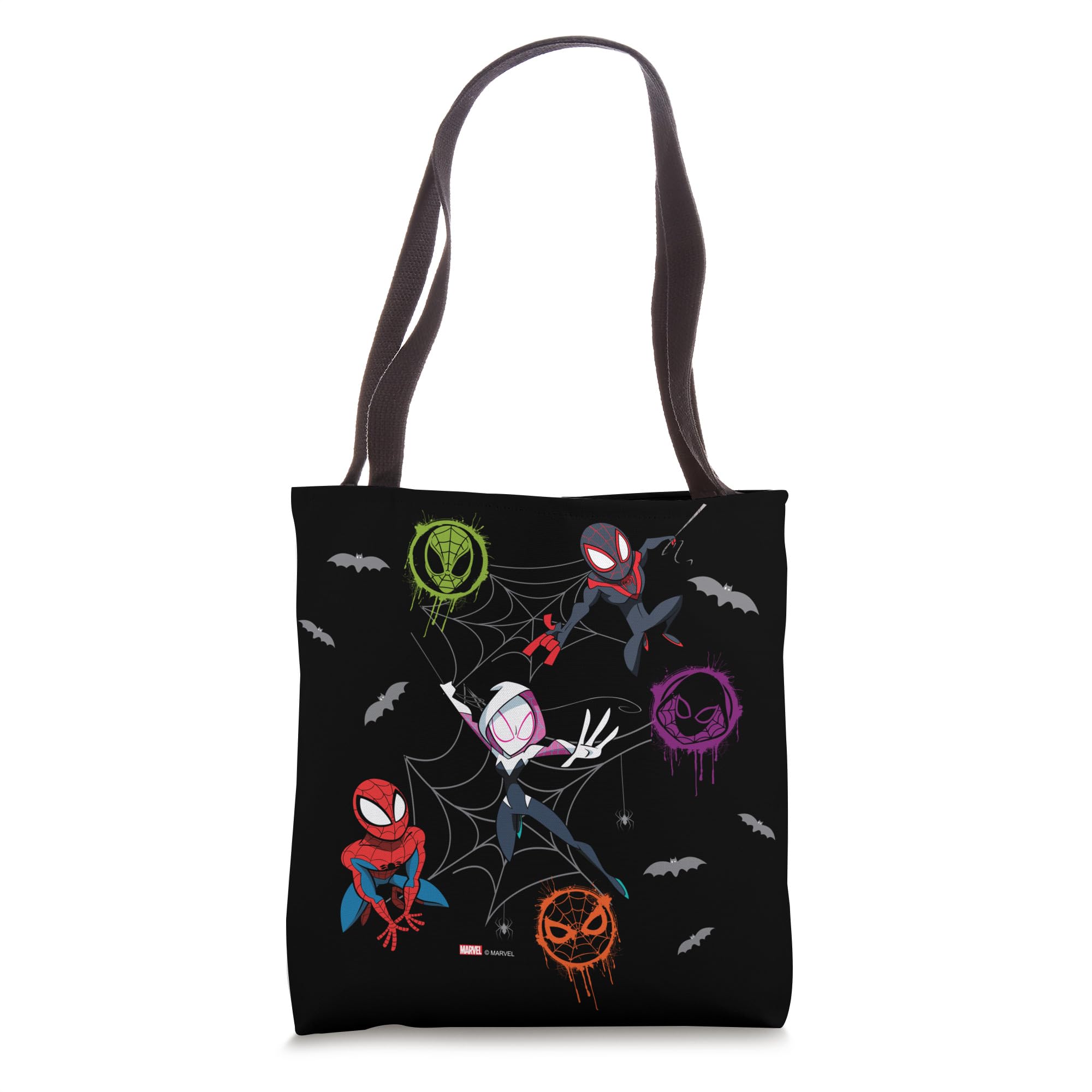 Marvel Spider-Man and Spider-Verse Pals Halloween Adventure Tote Bag