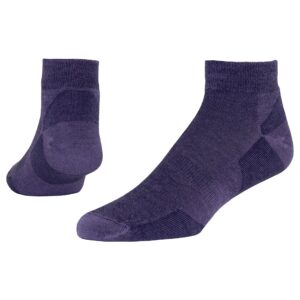 maggie's organic dark urban hiker ankle wool socks (as1, alpha, l, regular, regular, dark purple, large)