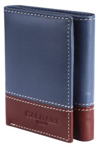 calgari® italian luxury leather wallets for men | trifold