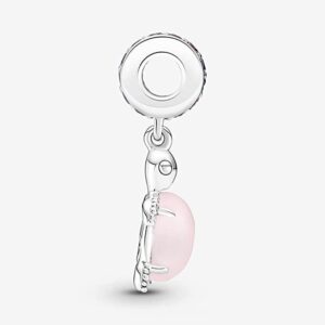 Murano Glass Pink Sea Turtle Dangle Charm 925 Sterling Silver Pendant,Girl Jewelry Beads Gifts for Women Bracelet&Necklace A0043-2