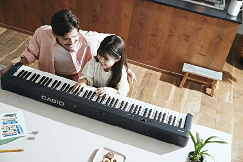 Casio CDP-S160 88-Key Compact Digital Piano - Black Bundle with Adjustable Stand, Bench, Instructional Book, Austin Bazaar Instructional DVD, Online Piano Lessons, and Polishing Cloth