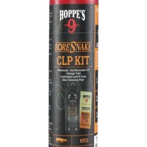 Hoppes Boresnake CLP Cleaning Kit for .22/.223 Rifle, Gun Snake for Gun Cleaning Kit, Multi (210556)