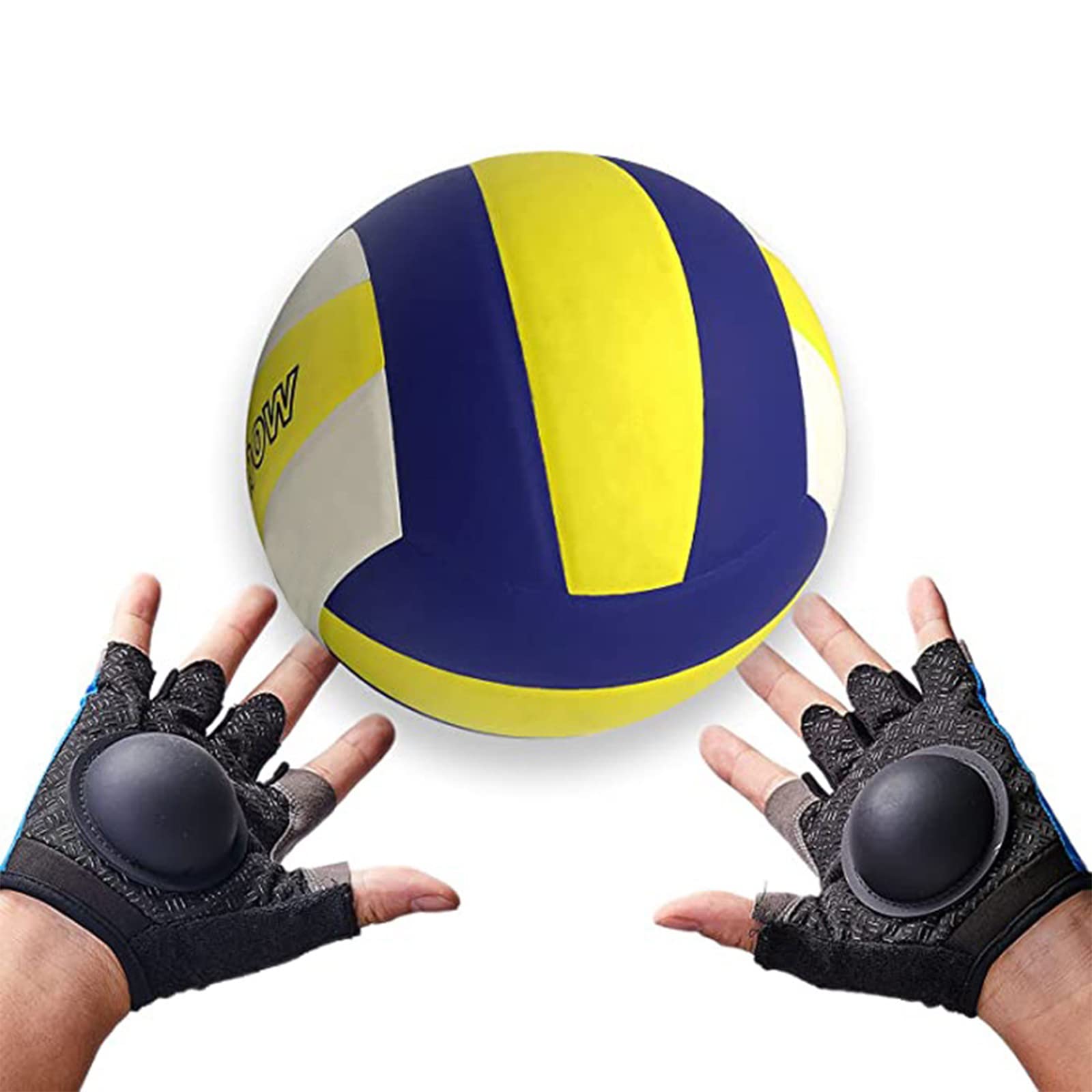 NICEYST Basketball Dribble Gloves Enhanced Finger Control Ball Ability Dribbling Skill Training Non-Slip Fingerless Gloves for Kids Youth and Adult,One Size