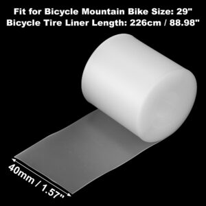 X AUTOHAUX 2pcs 29" Bicycle Bike Tire Liner Bicycle Tire Protector for Mountain Road Bike White