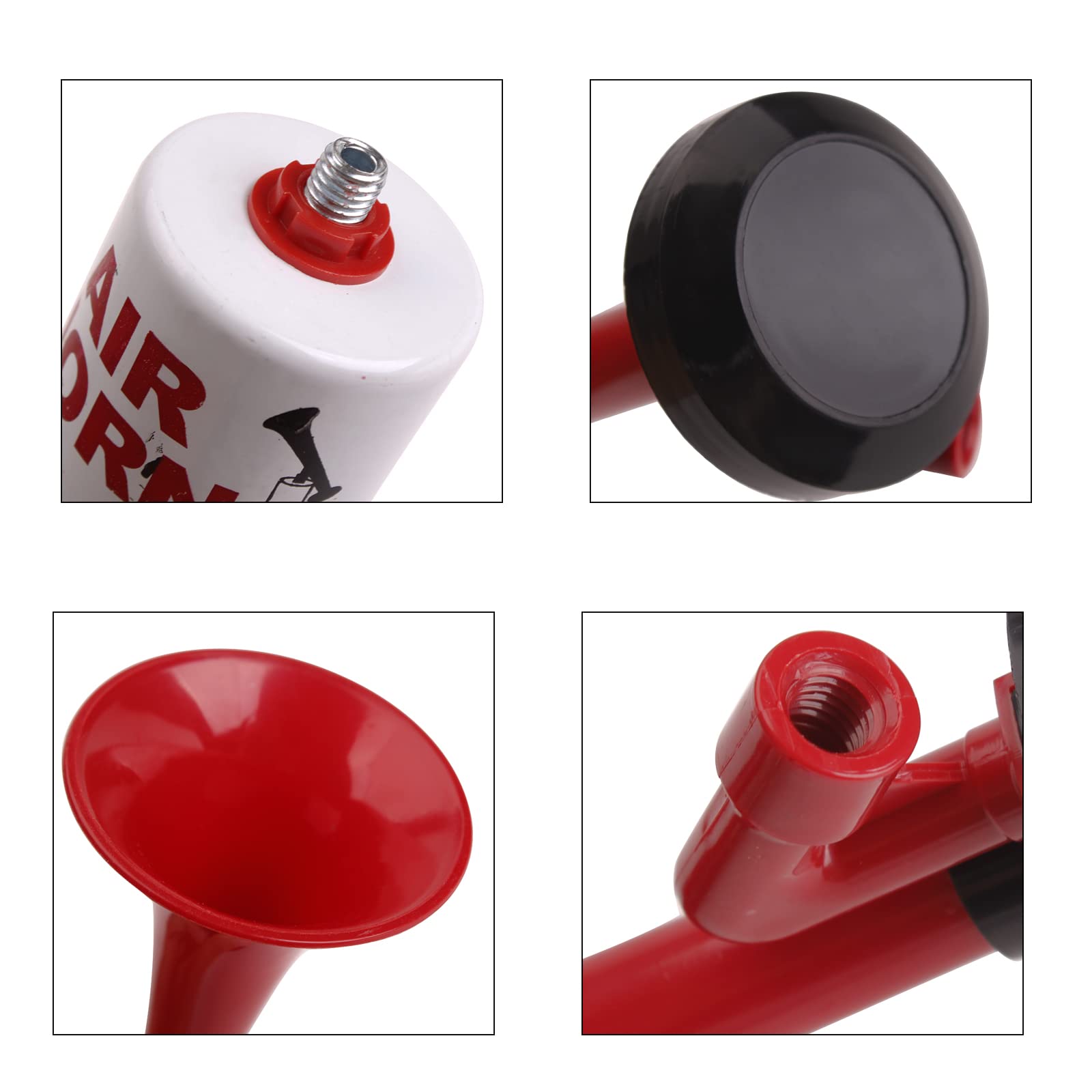 Handheld Air Horn, BANHAO Aluminum Loud Noise Maker Safety Boat Car Sports Events Handheld Air Pump Horn Loud Safety Horn for Boats