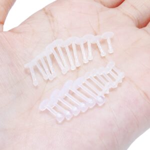 Lcolyoli 24-38PCS 16G Clear Piercing Retainers Flat & Ball Top Bioflex Lip Rings Labret Medusa Retainer Flexible Conch Tragus Cartilage Helix Piercing Jewelry for Women Men 6mm 8mm 10mm Bar Length