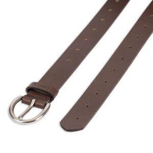 Levi's Women's Fully Adjustable Perforated Slim Belt, Brown, Large