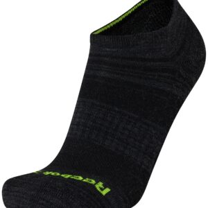 Reebok Men's Low Cut Socks - 12 Pack Performance Cushion Comfort No Show Socks - Breathable Athletic Socks for Men (6-12.5), Size 6-12.5, Black/Grey Logo