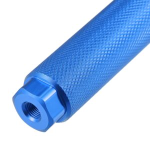 X AUTOHAUX Pair Aluminum Alloy Rear Foot Pegs Footrests Universal Blue for BMX MTB Bike Bicycle Fit 3/8 Inch Axles