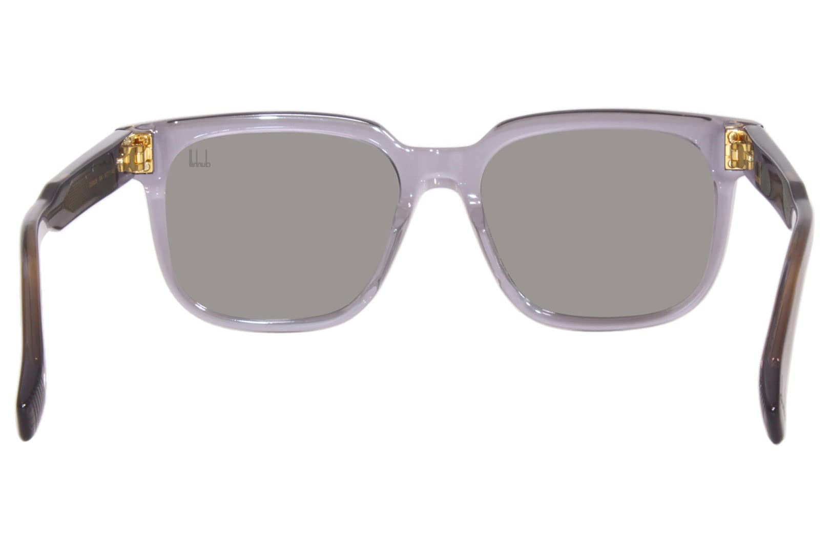 Dunhill Rectangular Sunglasses DU0002S 004 Transparent Gray 54mm, 54-17-145