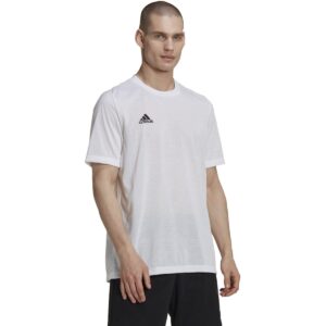 adidas men's entrada 22 poly tee (as1, alpha, s, regular, regular, white, small)