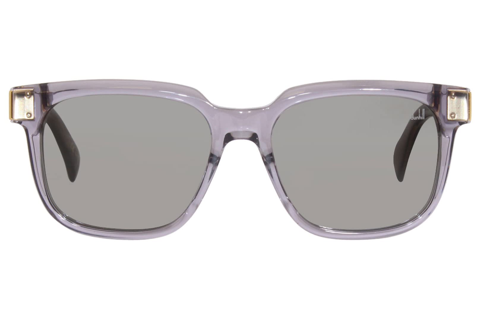 Dunhill Rectangular Sunglasses DU0002S 004 Transparent Gray 54mm, 54-17-145