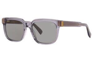 dunhill rectangular sunglasses du0002s 004 transparent gray 54mm, 54-17-145