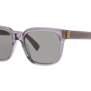 Dunhill Rectangular Sunglasses DU0002S 004 Transparent Gray 54mm, 54-17-145