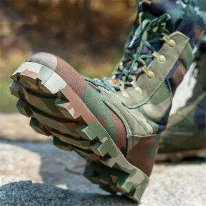 Men Jungle Tactical Military Boots, Combat Desert Boots, Camouflage Hiking Hunting Work Shoes