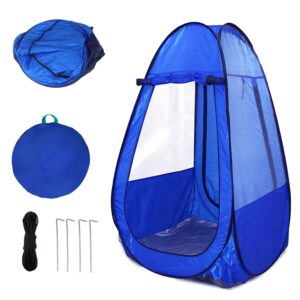 Sports Pop Up Tent for Shade | Personal Single Person Shelter Sport Tents Waterproof for Bad Weather, 2 Clear Sides, 2 Doors for Watching Events Games, for Camping Hiking Fishing Beach Outdoor