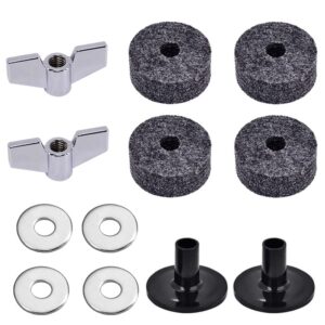 cymbal replacement accessories cymbal sleeves with base wing nuts cymbal felts hi-hat clutch felt hi hat cup felt&cymbal washer (g-12)