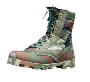 men jungle tactical military boots, combat desert boots, camouflage hiking hunting work shoes