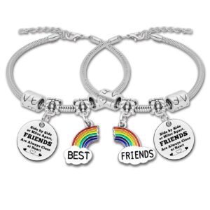 Friend Gift Bracelet Inspirational Friendship Gift for Women Bff Bracelets for 2 Friendship Birthday Gifts for Women Bestie Long Distance Friendship Bracelets Soul Sister Gift Christmas Wedding Gifts