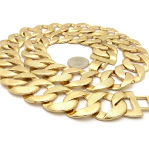 NEW HIP HOP 30mm/30' THICK CUBAN LINK CHAIN NECKLACE - RC2362G, Gold