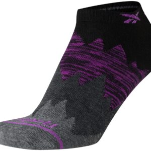 Reebok Women's Athletic Socks - Performance Low Cut Socks (6 Pack), Size 4-10, Black Marl