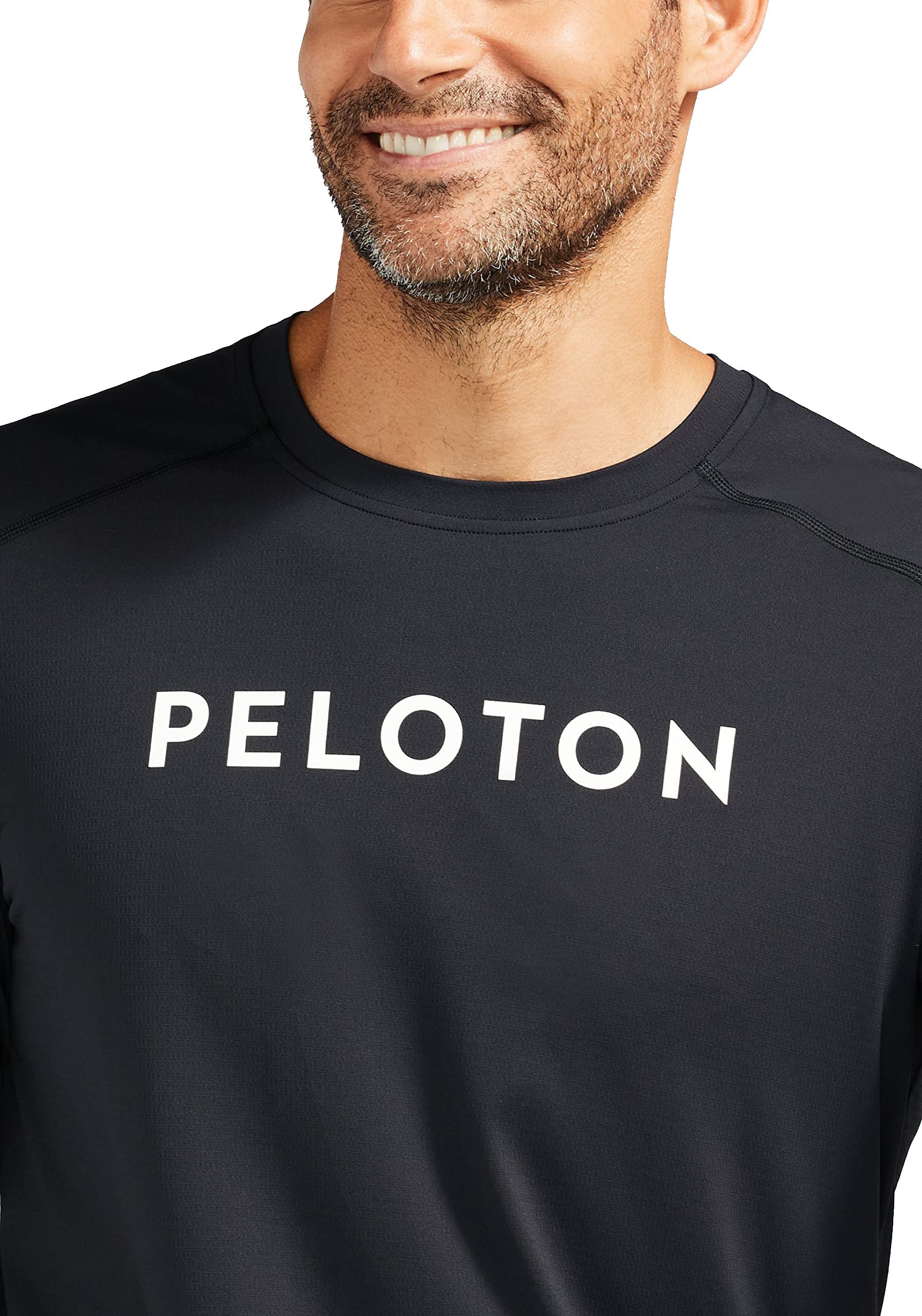 Peloton Men's Standard Striving Long Sleeve, Black, Medium