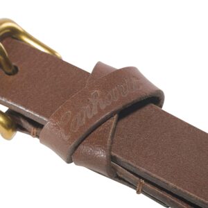 Carhartt Women's Casual Rugged Belts, Available in Multiple Styles, Colors & Sizes, Bridle Leather Thin (Brown), Medium