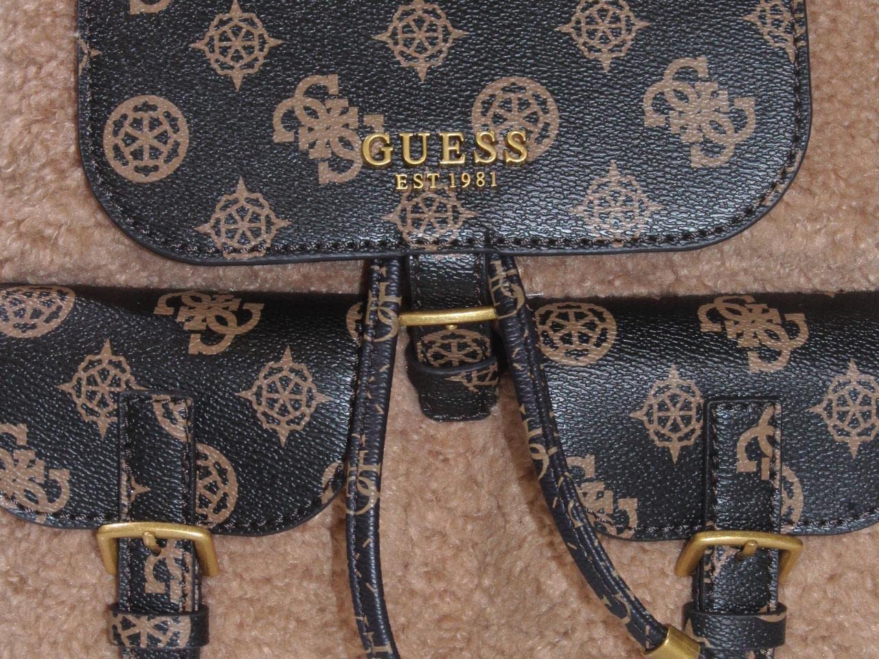 GUESS No Limit Flap Backpack, Mocha Multi